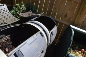 Image of Lifetime Double Bin 100 Gallon Composter with Hinged Lid and Rotatable Bins