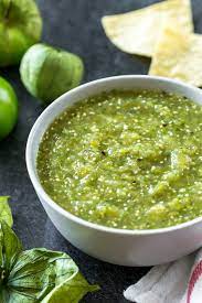 Bowl off Tomatillo Salsa.